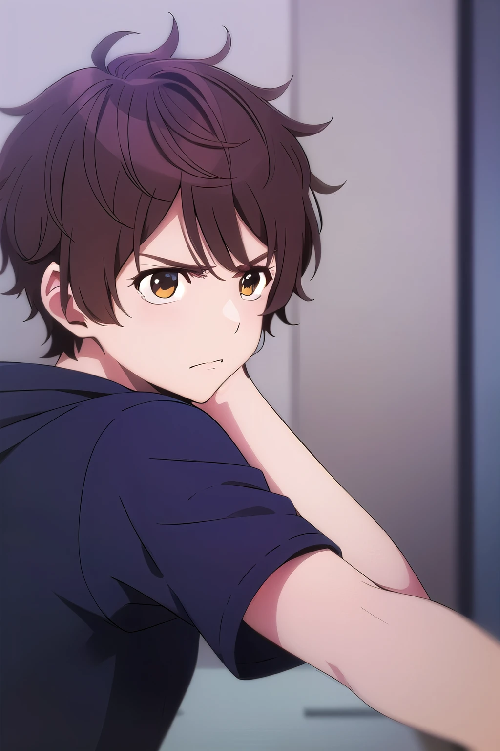 photorealistic, (4k), depth of field, (Masterpiece), (realistic skin texture), extremely detailed, intricate, hyper detailed, high resolution, professional photography, , depth of field, sharp detail, best quality, , 1boy, solo, male focus, shun_tokinoya, brown hair, brown eyes, , bangs, , , Fiesta, HD, sudadera roja, cuerpo completo, pantalon negro, tenis converse, Amenazante, Angry, fight.