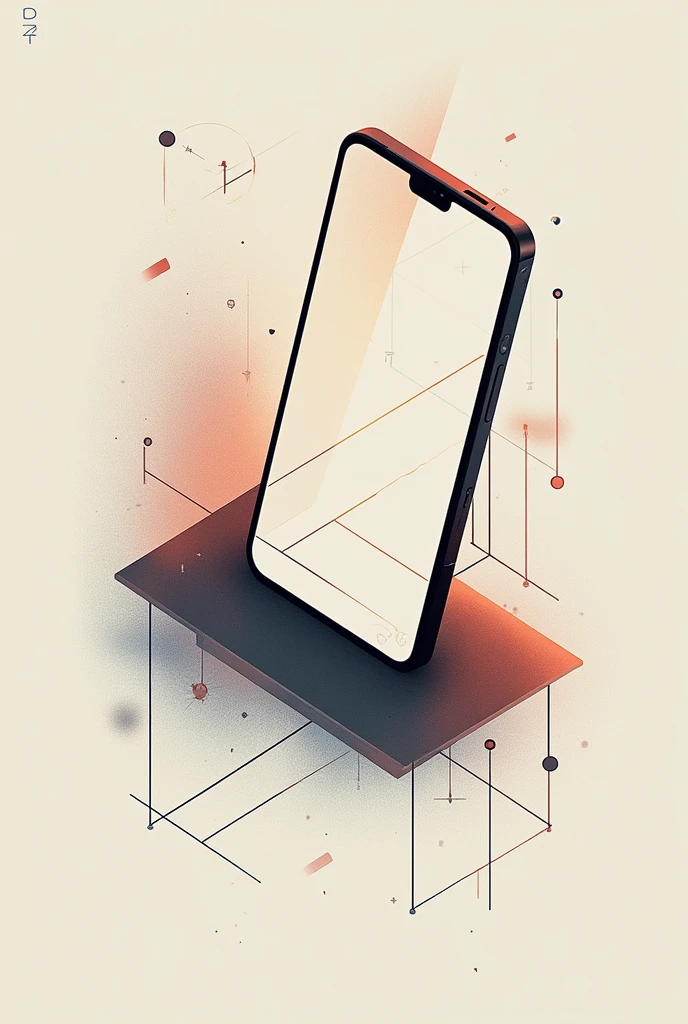 Create the simplest phone-edited poster about media