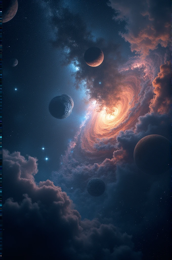 Generate me the best quality dark celestial wallpaper