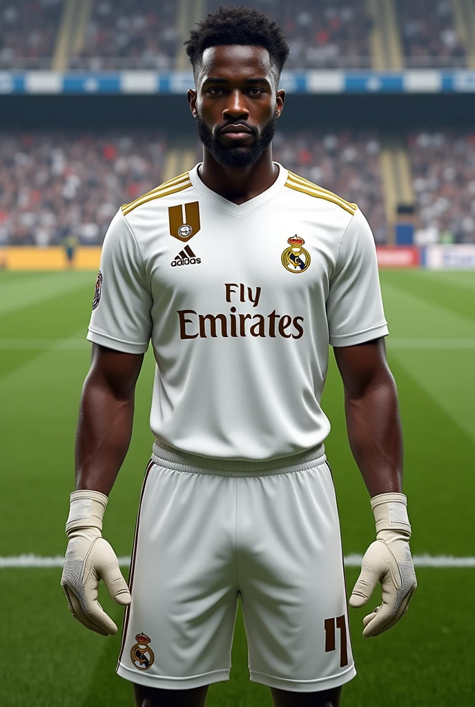 Onana but with real Madrid jersey