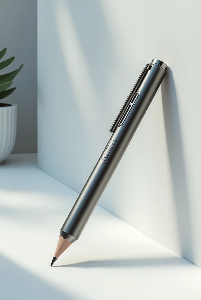 A unique pencil with rubber and sharpner
