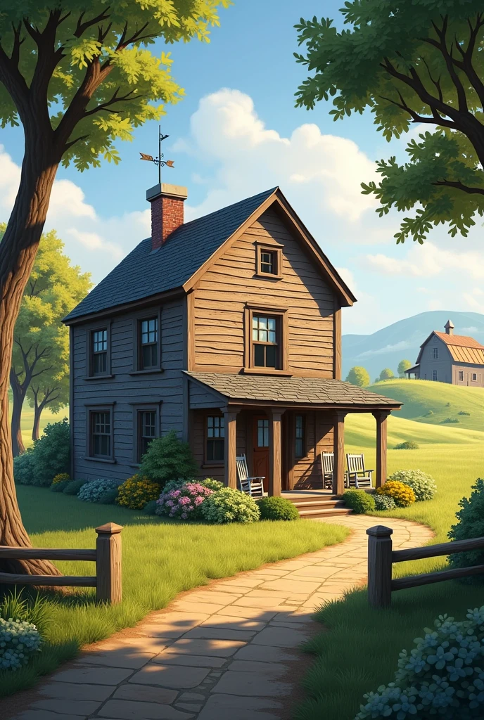 A small house in farm style