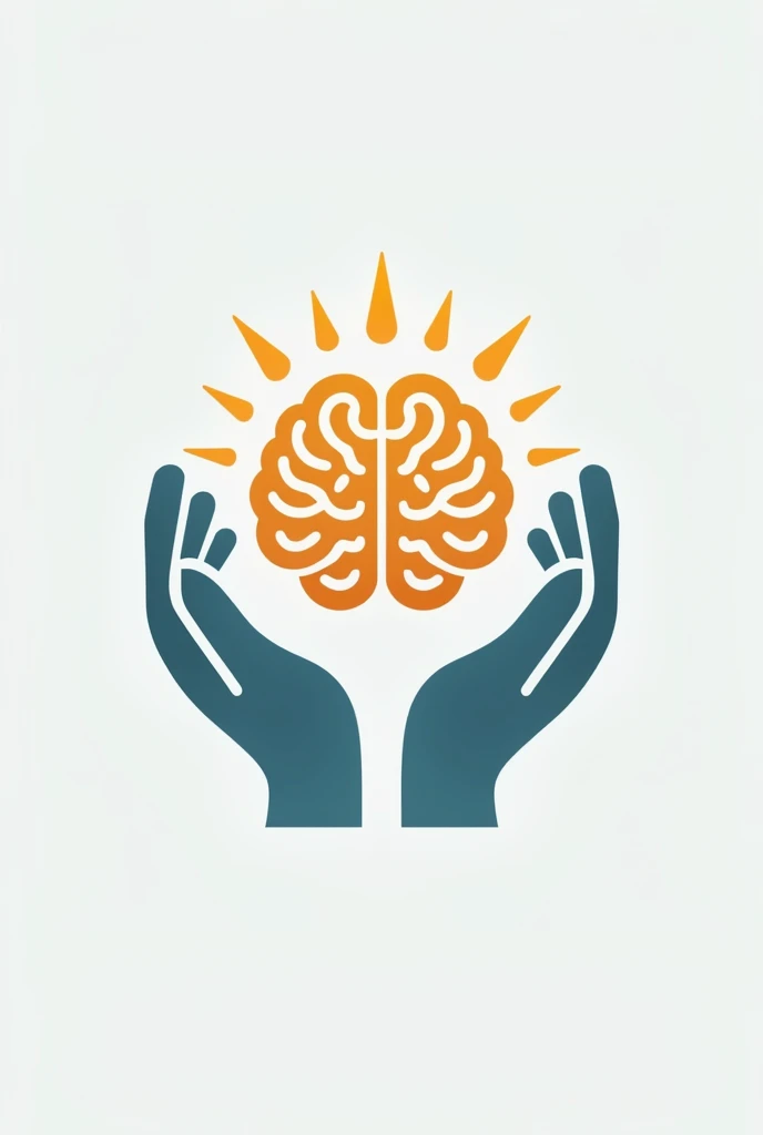 A logo with the main name Clinica Integrada and an icon representing a hand with a brain and being cured