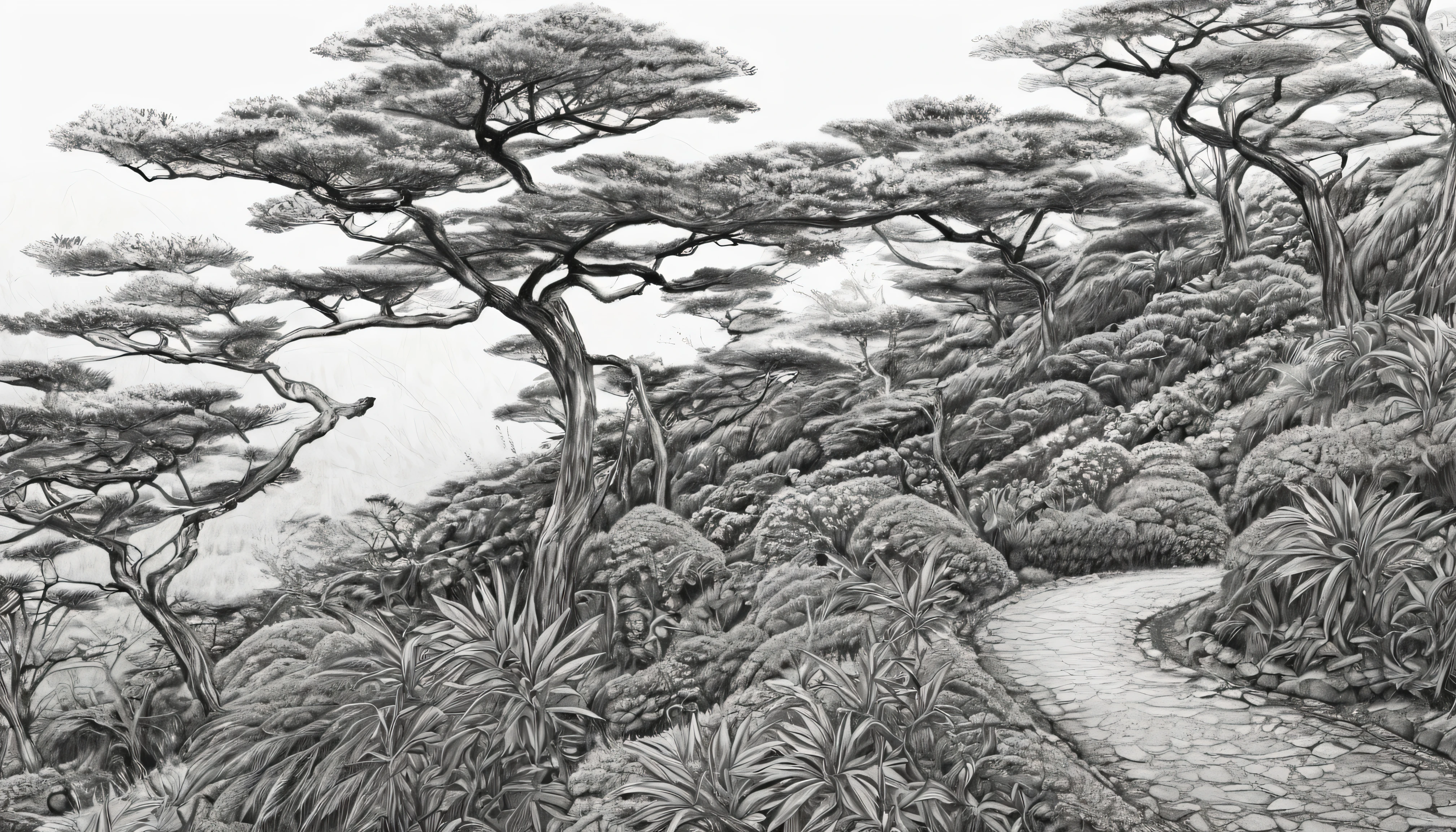 Tsukimi、Pencil drawing style