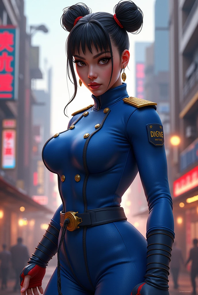 Chun Li in blue uniform