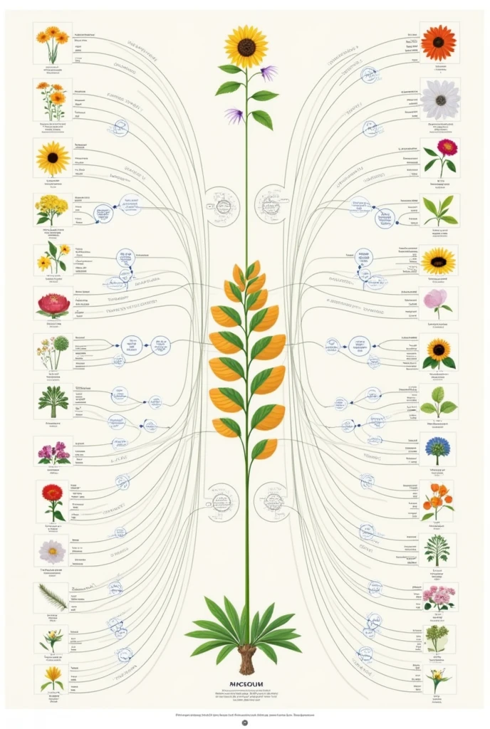 Create a mind map of angiosperms