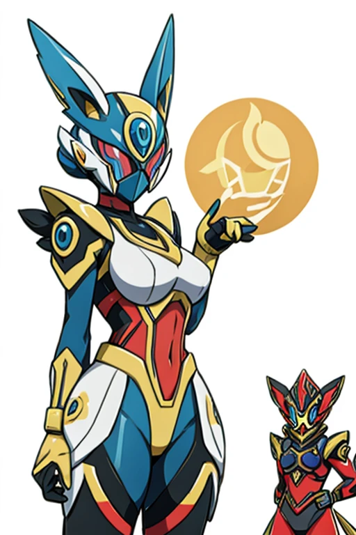 Furry female lion alola pokemon sun and moon kamen rider warframe style 