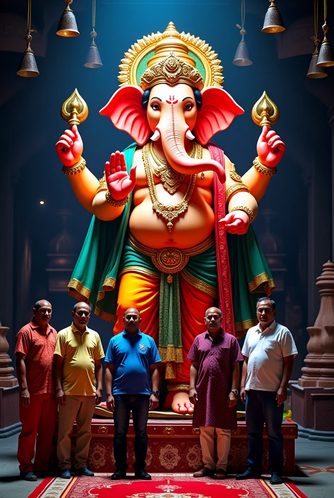 Ganpati Bappa banner attractive organiser is THA BLACK GROUP and 5 mamber so take space or it