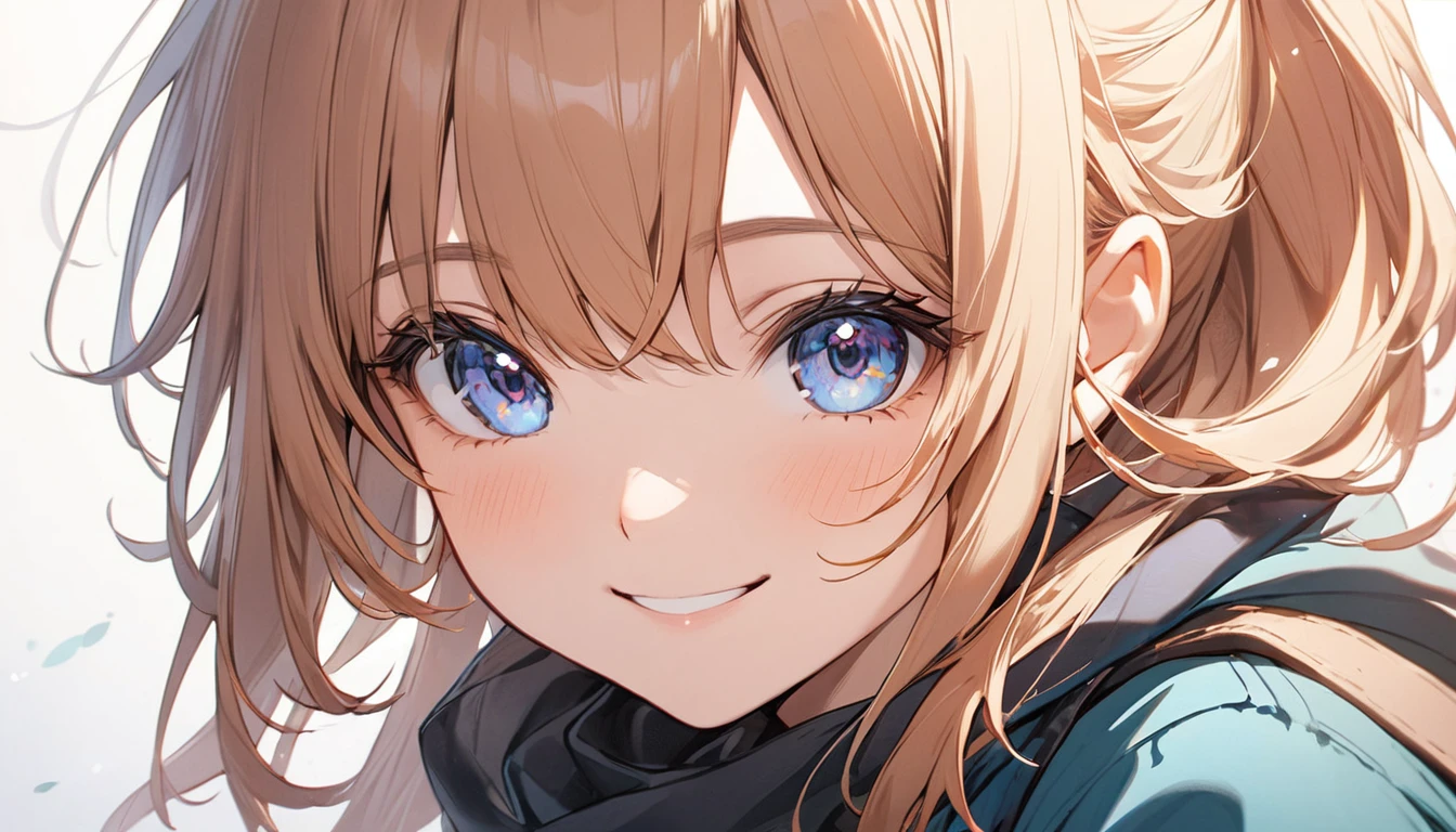1 person, A little smile
