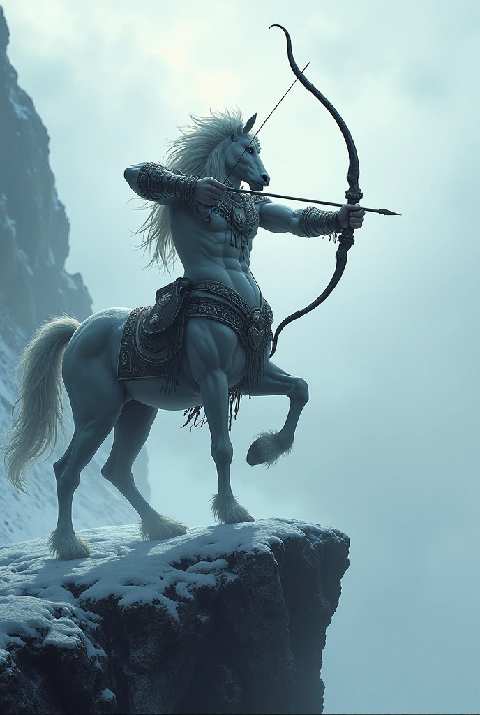 Centaur、Greek Mythology、Fantasy、Shoot the Bow、Cliff tip、Blizzard