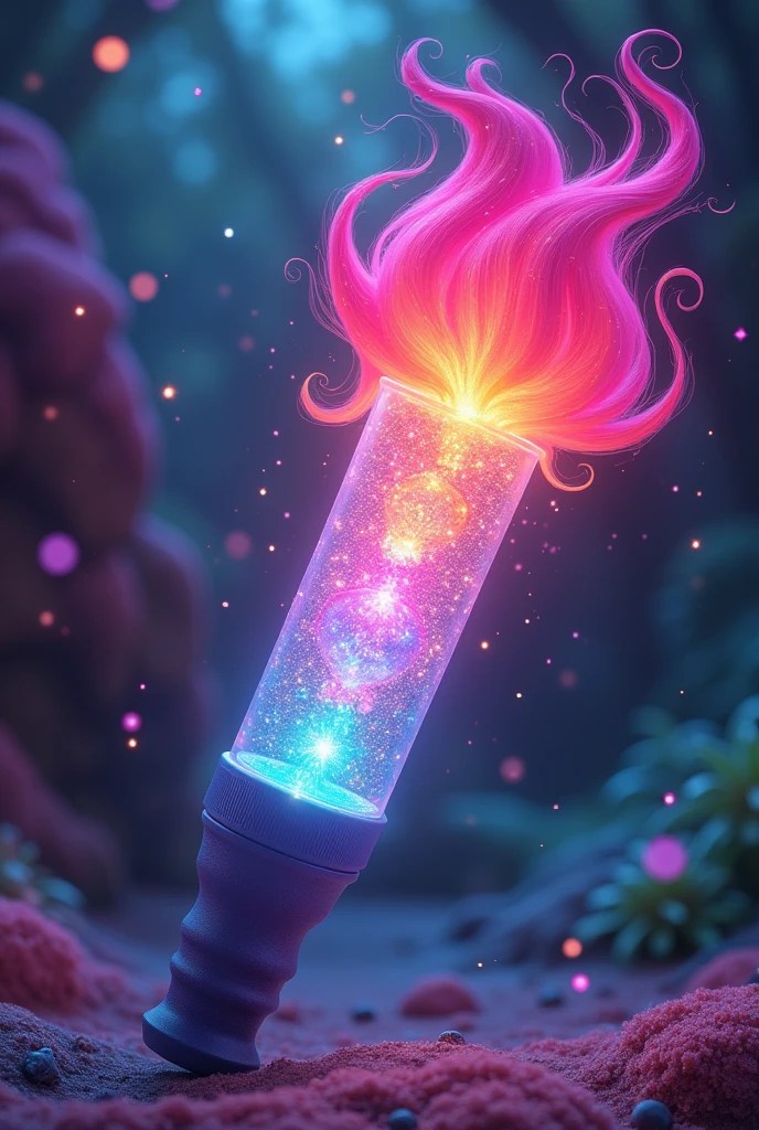kpop light stick inside out core memory with a mix of trolls design