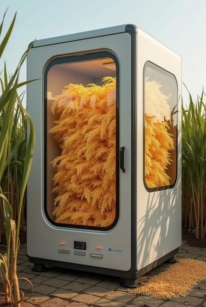 A robotics box which can dry the palay inside, the side of the box are transparent and able to see what's inside 