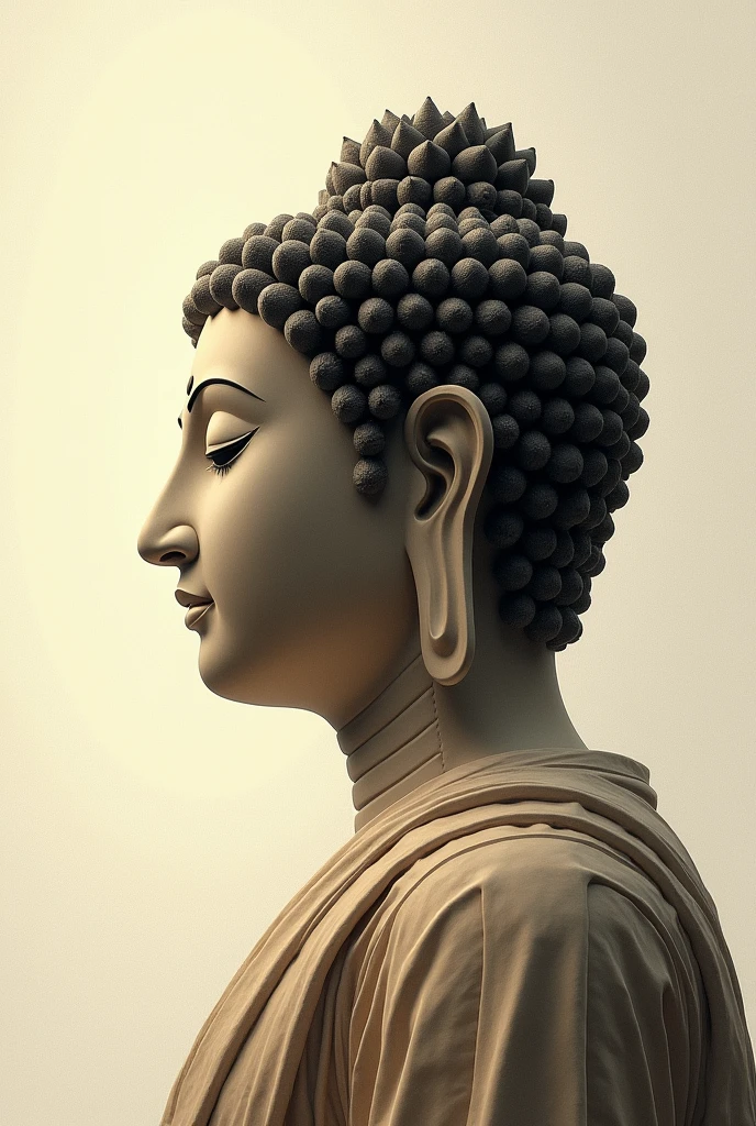 Buddha in profile 