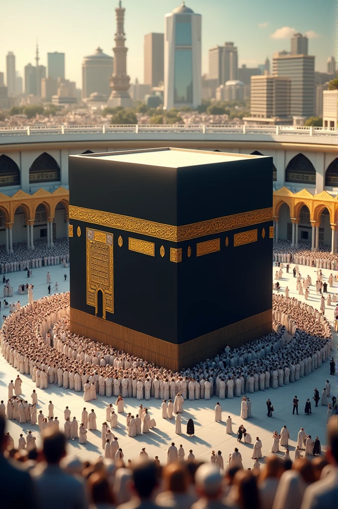 Makkah picture with ground in 3d texture without public for thumbnail