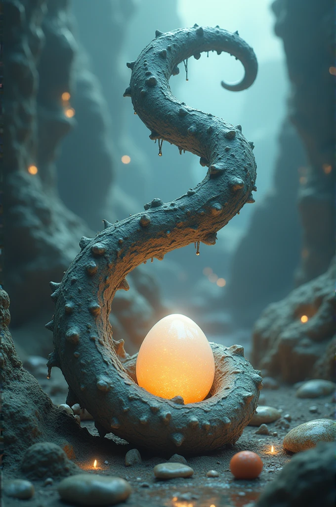 Horn and egg