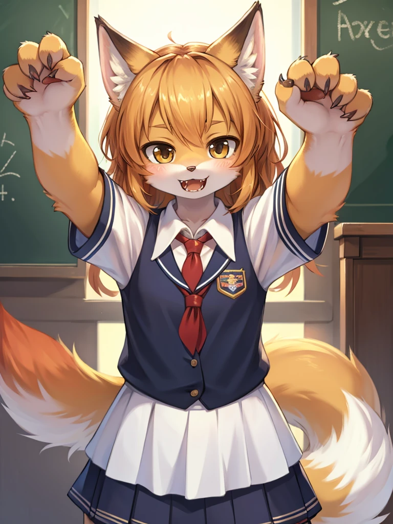 Official art, masutepiece, Sharp Focus,(masutepiece, side lights, Beautiful Eyes of Details: 1.2), 3D Face, Realistic, Perfect face, Absolute resolution, High resolution, Texture, (masutepiece: 1.5), (Best Quality), 8K, (Beautiful Face and Eyes in High Resolution), (girl with), (tiger Girl, Furry girl, Kemono girl, Bad girl: 1.5), (yellow Skin, tiger skin, tiger bodyhair, Colored skin, Kemono nude: 1.5), (tiger arms, tiger hands, tiger legs, tiger feet:1.5), (Attacking:1.5), Spiky ears, (Oily skin, slender, Long breasts, Gooey breasts, Huge breasts:1.5), Full body, Evil smile, Open mouth, (Thick eyebrows: 1.3), thin hip, Bare legged,(black sclera eyes:1.3), on bed, (Midnight, classroom:1.5), (tiger girl, tiger Skin:1.5), (corruption, turn evil, spread legs:1.5), Detailed legs, Detailed sole, Many lotions ,(spread legs:1.5)