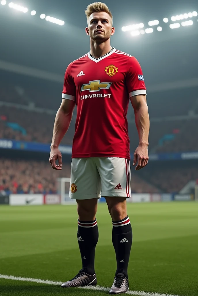 Erling Haaland with manchaster united jerseys