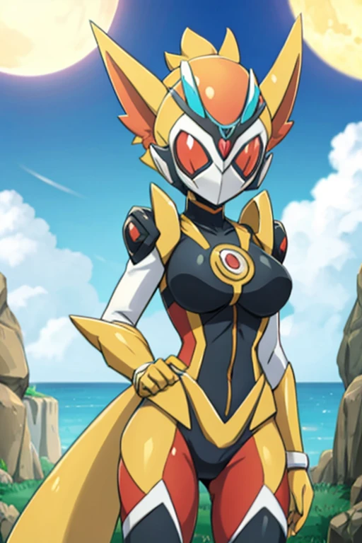 Furry female bandicoot alola pokemon sun and moon kamen rider warframe style 