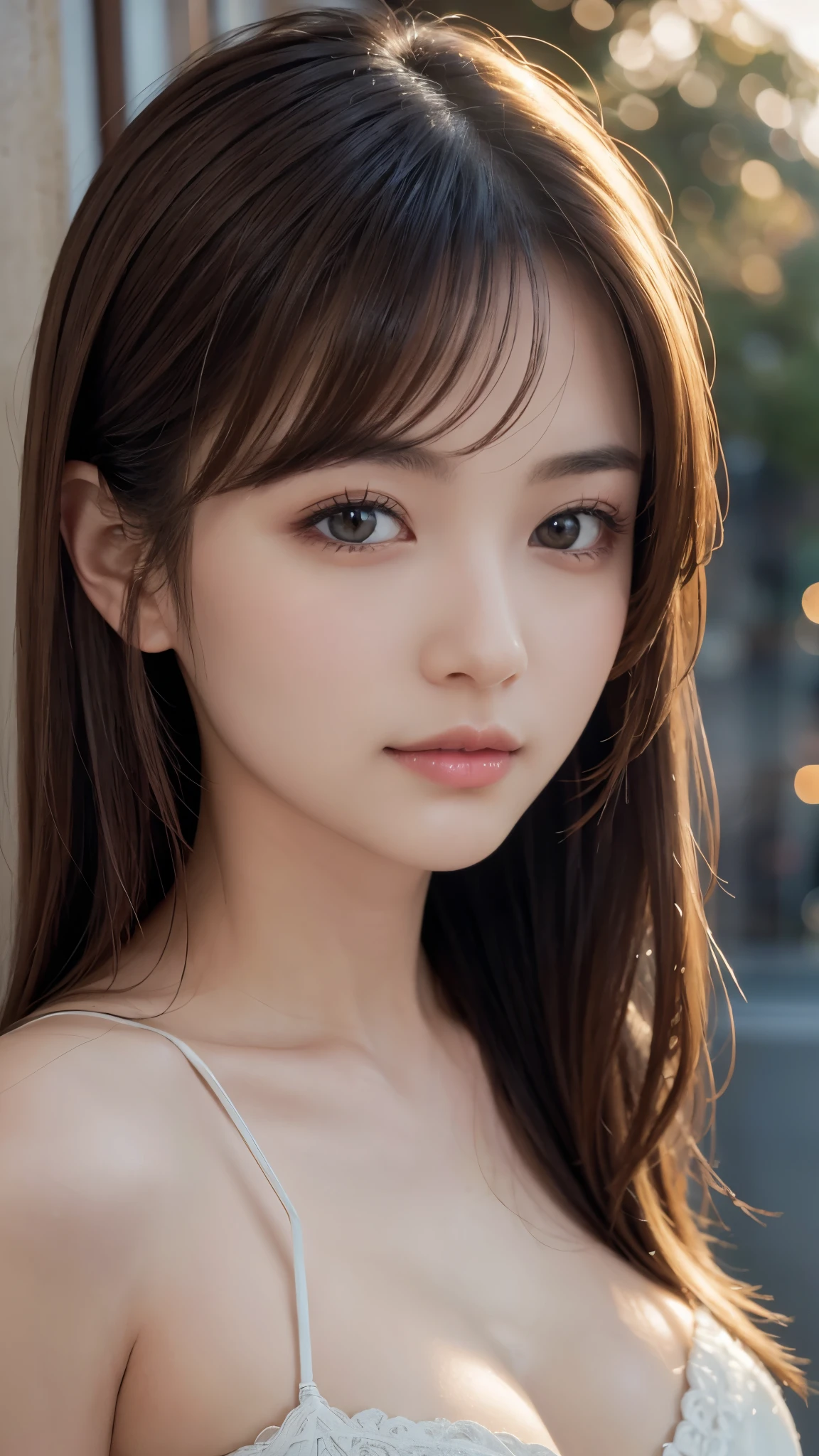 masterpiece、1 beautiful girl、Beautiful brown eyes、Puffy eyes、Highest quality, 超High resolution, (reality: 1.4), Cinema Lighting、(Japanese)、Asian Beauty、Super Beauty、Beautiful Skin、thin、(Look at the viewers)、(Surreal)、(High resolution)、(8k)、(Very detailed)、(Beautiful and detailed)、(Very detailedな)、 (wall-)、Detailed face、Bright lighting、Professional Lighting、