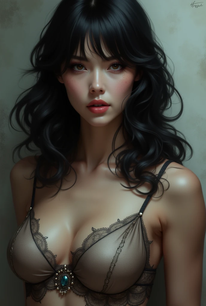 Makima wearing bra