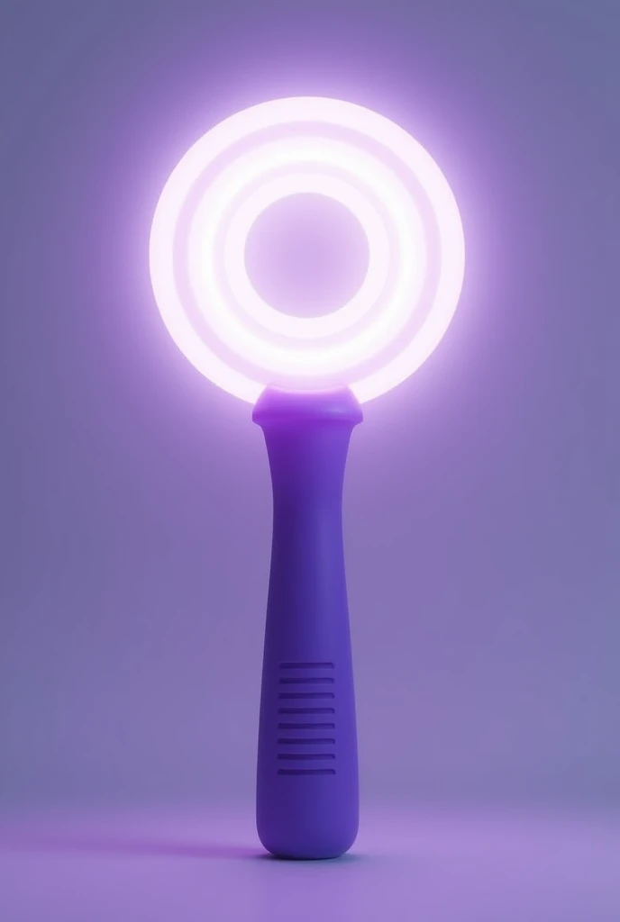 kpop light stick inside out design circle core memory of inside out where light comes from purple handle and white background