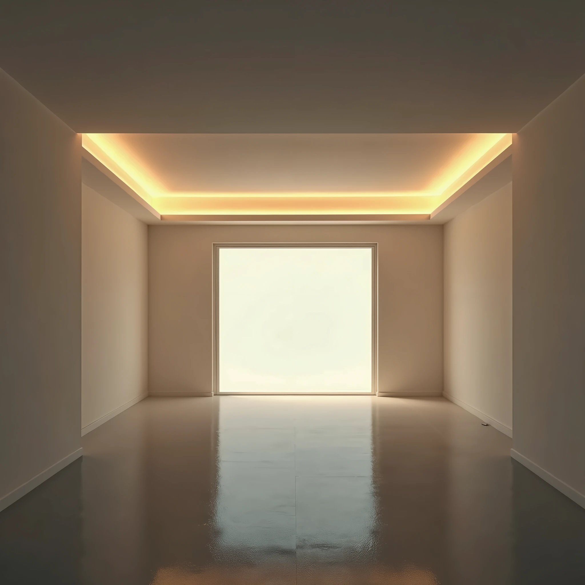 All the electricity was on、Empty living room