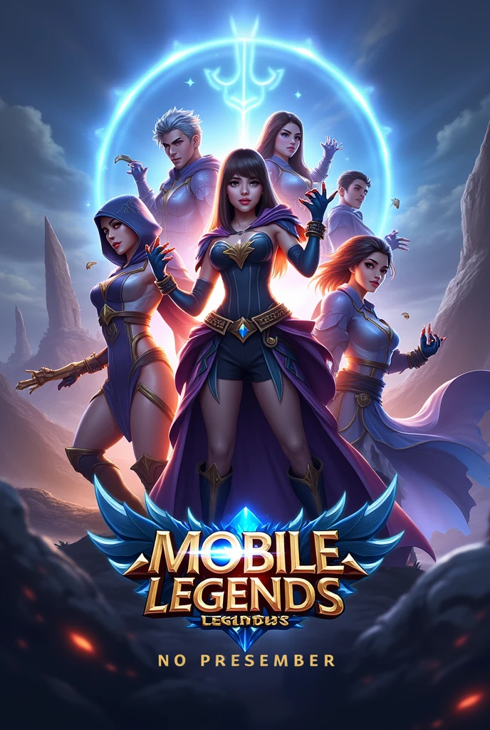 Create a stunning and professional banner for my Mobile Legends gaming channel. The banner should be sleek and modern, featuring high-quality graphics with a minimalist design. It should include the channel name "Sifat's Mythic Journey" along with a catchy tagline. Incorporate relevant visuals such as Mobile Legends heroes or battle scenes. The color scheme should align with the Mobile Legends theme, using bold and eye-catching colors. Ensure the text is clear and readable, with balanced spacing