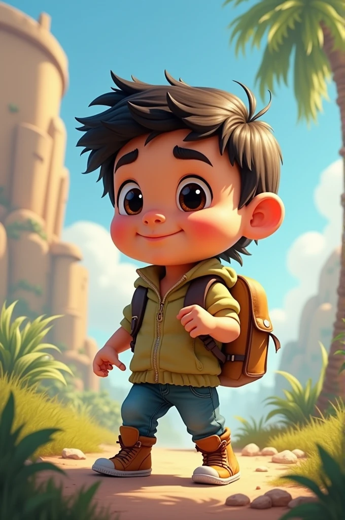 Ahmed: A curious and adventurous young boy who loves exploring new places and learning new things.