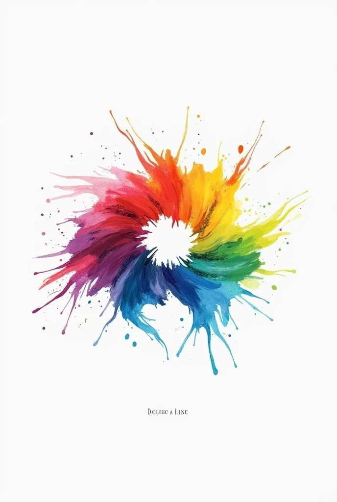 Make me company logo in colorful markers with unique tagline