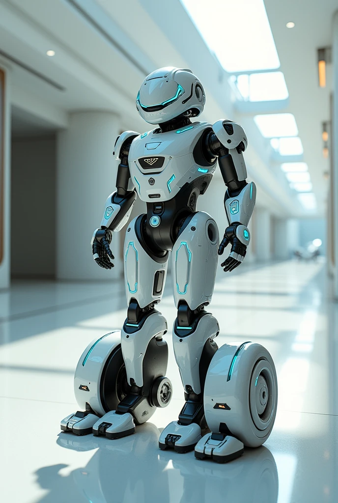 An ultra-technological cleaning robot called ecoglow powered by sunlight