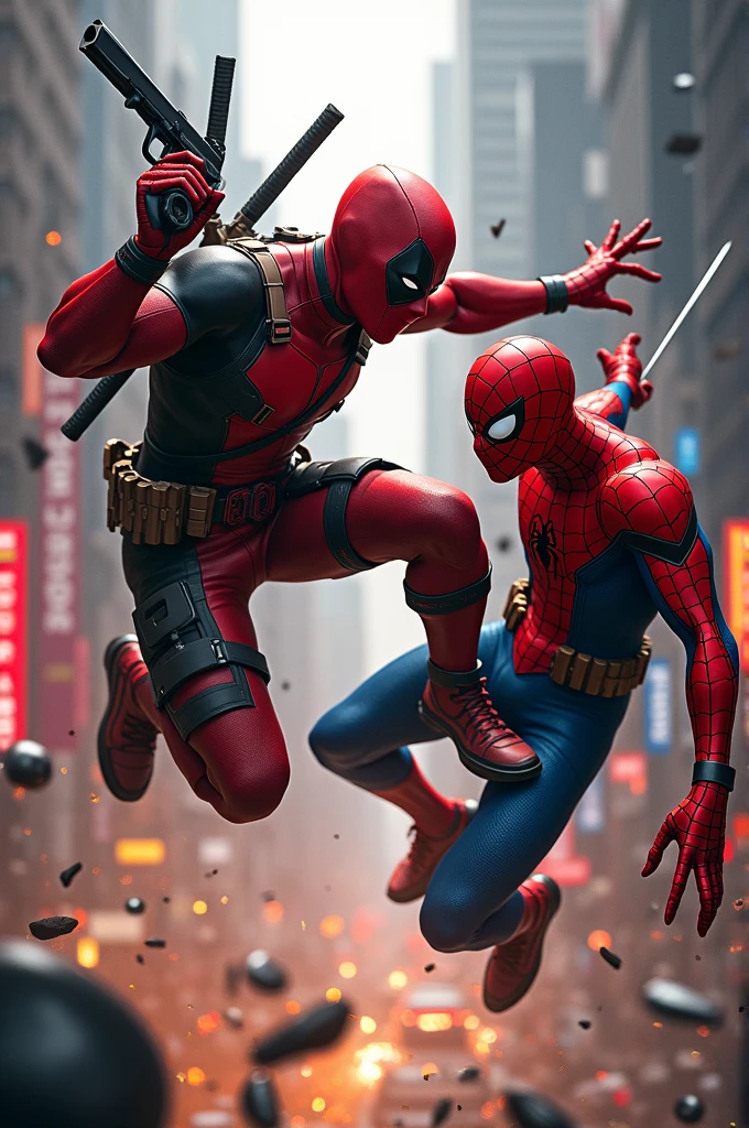 Deadpool vs spiderman 
