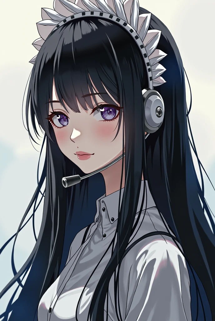 1 fille, Solo, Cheveux Longs, Cheveux Noirs, Ornement Cheveux de Soubrette, Casque,