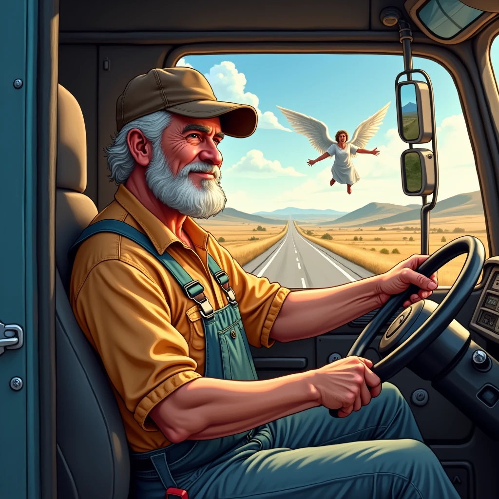 Happy Trucker's Day to you,
Lord of boundless roads!
May your reliable and kind guardian angel protect you on your journey.