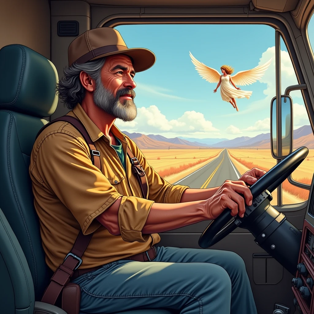 Happy Trucker&#39;s Day to you,
Lord of boundless roads!
May your reliable and kind guardian angel protect you on your journey.
