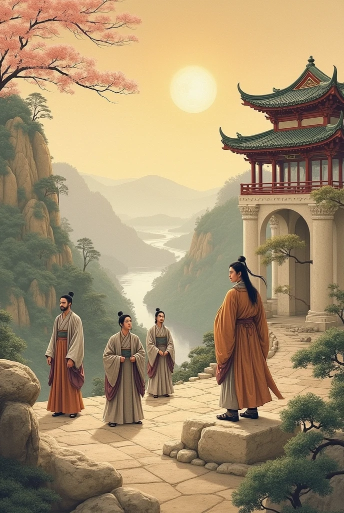 Our ignorance would not have thrown us into such a difficult situation. painting in ancient oriental style