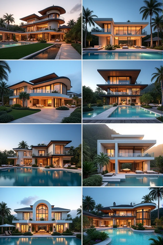 Generate a thumbnail for YouTube video on top ten luxury houses in the world