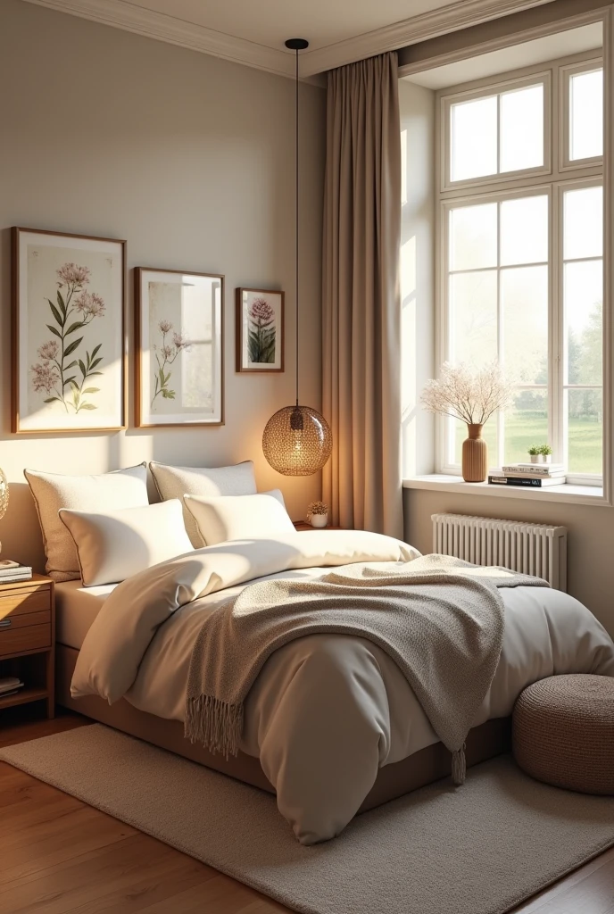 A standard bedroom

