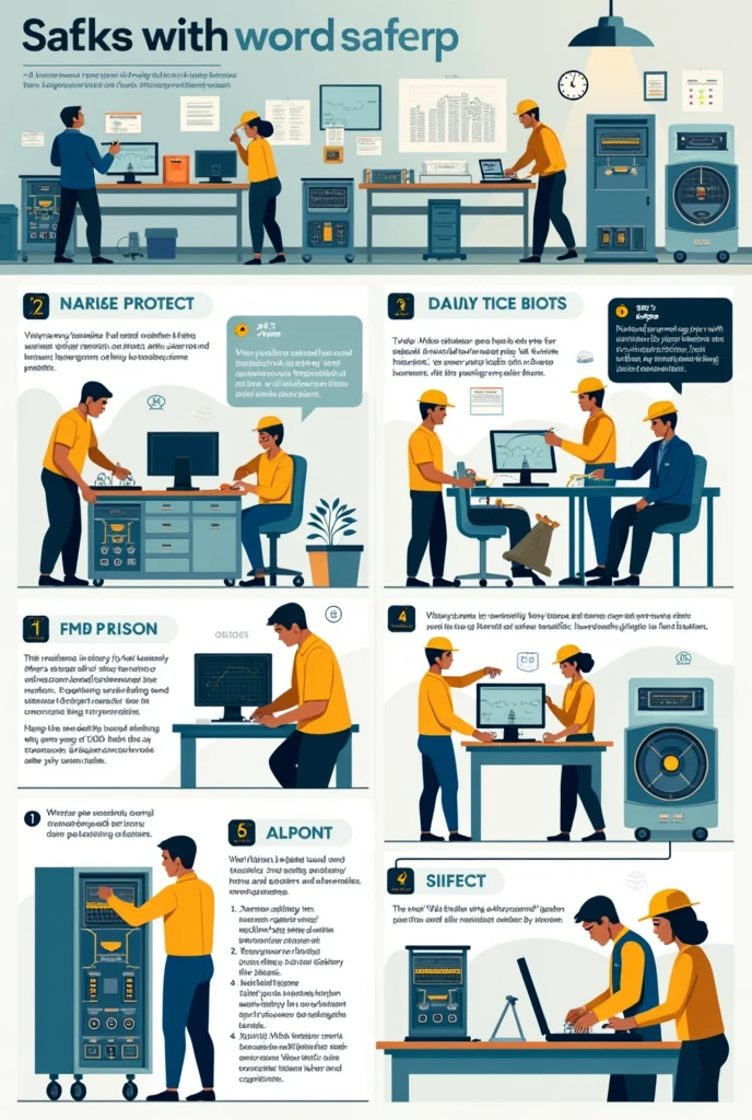 Poster about safety precautions in electronics