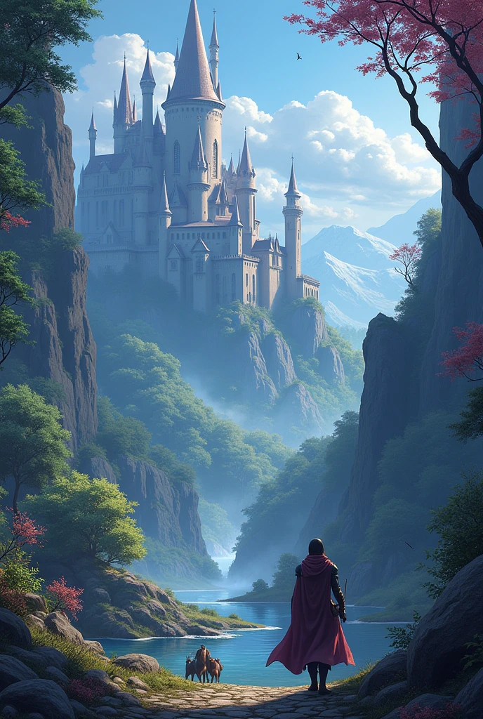 Game background anime fantasy magic medieval magic