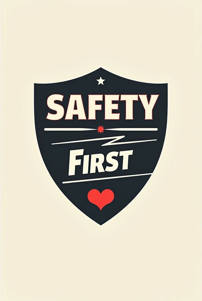 Create a logo for a work group within the company with the following theme ( Safety frist ).