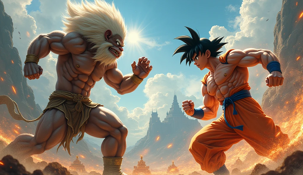 The Goku with fight in lagend of Hanuman