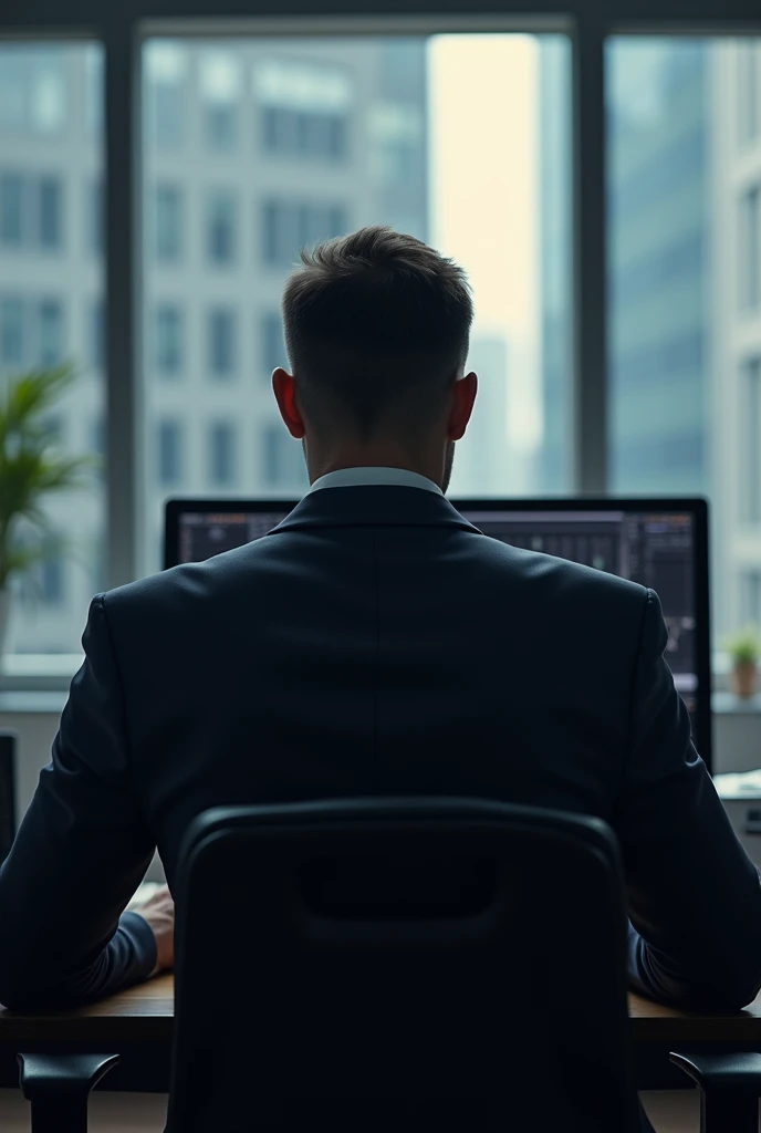 A guy who works hard trades stocks you should only see his back let it give you the feeling of discipline