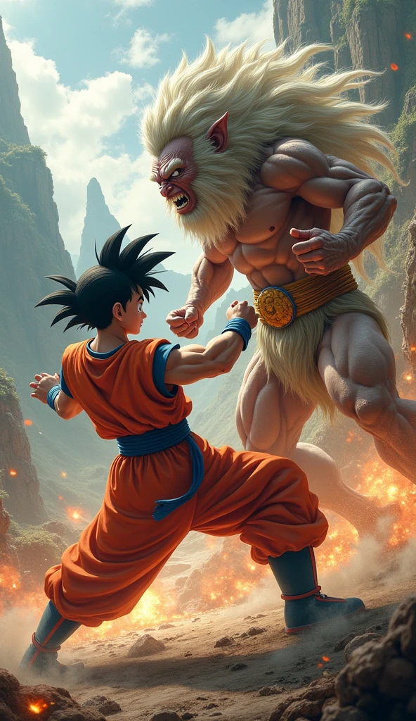 The Goku with fight in lagend of Hanuman