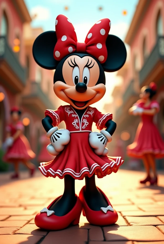 Minnie with the Flamengo shirt