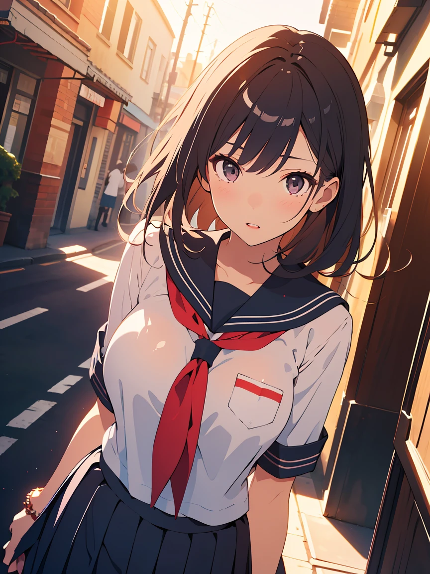 (Realistic, Photo realistic:1.2), ((Highest quality)), Shift the center of gravity backwards, Quite embarrassing, cuteまんこ, (Showing pussy:1.4),Tight Skirt, (Super Skirt:1.3), (Please lift your skirt:1.3), (Squat:1.4), Place your heels on the ground, Please spread your legs a little, Squat，Knee Up, Get on the ground, Black Penny Loafers, Beautiful facial details, Real human skin, Front view, From belowのアングル, Realistic, Realistic, cute, Short skirt, Squatting on campus, cute school girl, Japanese school girl uniform, Sailor suit, whole body,(Viewer Display:1.2), from the front, From below, Perfect Face、Perfect Eyes, thin脚, thin, Perfect Panties、Embarrassed look、thin太もも、Small Ass、Pee、Wet Panties、Reverse Shooting、Perfect skeleton、Droopy eyes