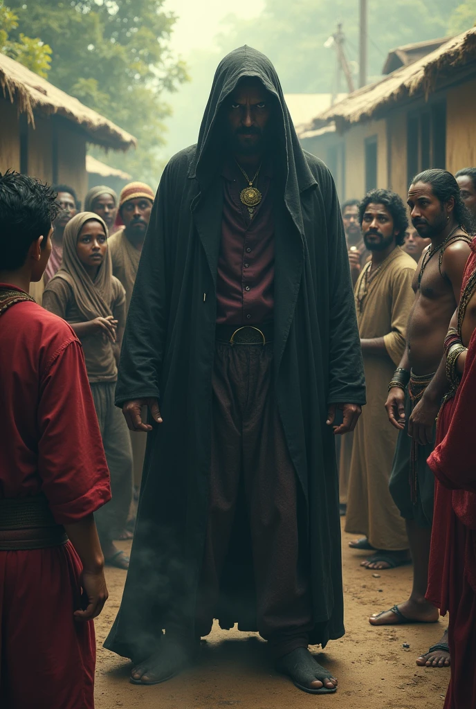 The stranger challenged the villagers, saying that if Kishan was a more powerful magician, he should prove it.