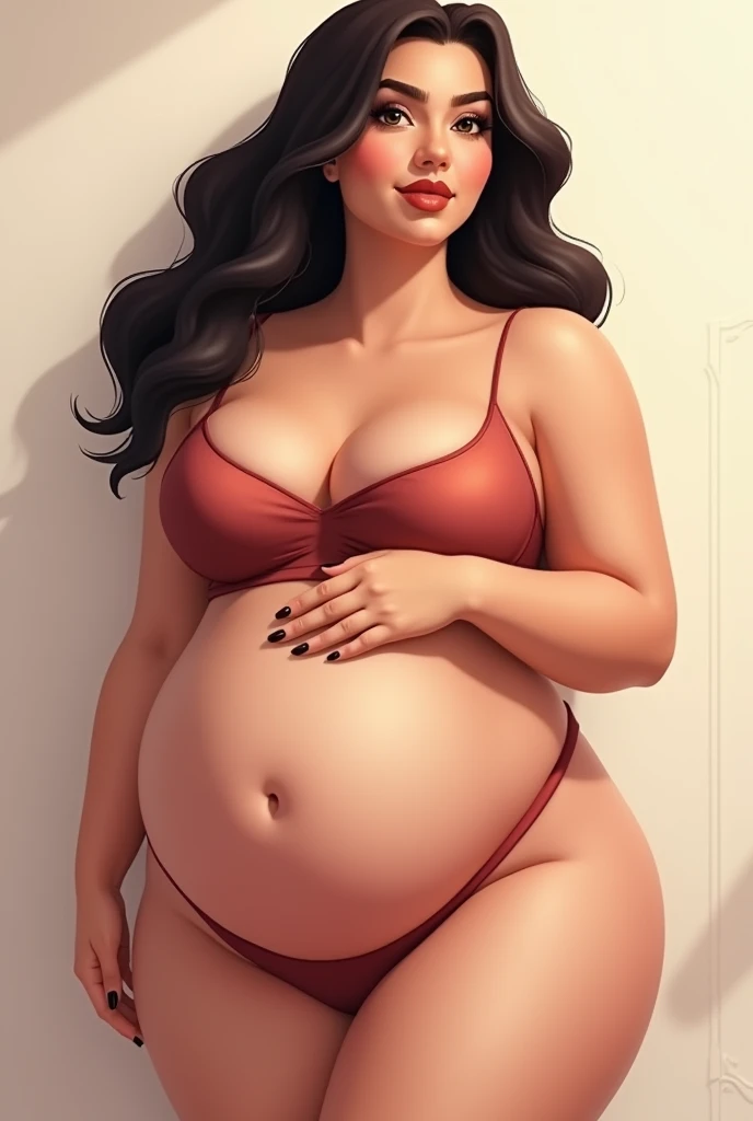 Chubby and busty woman