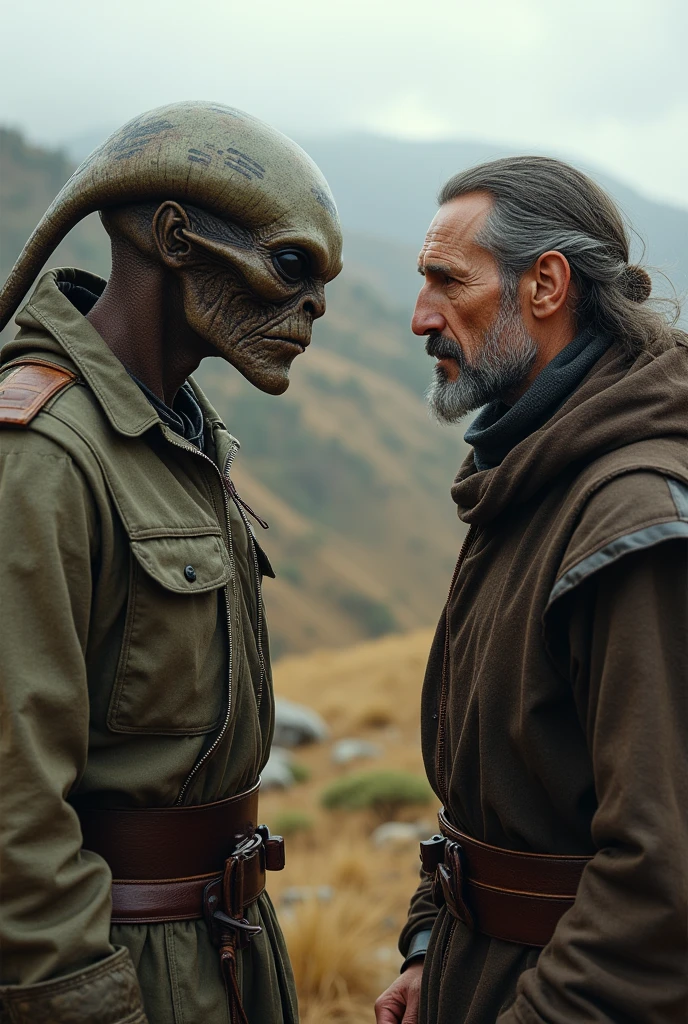 Face-to-face communication between Harg and the shepherd giving a child exchange