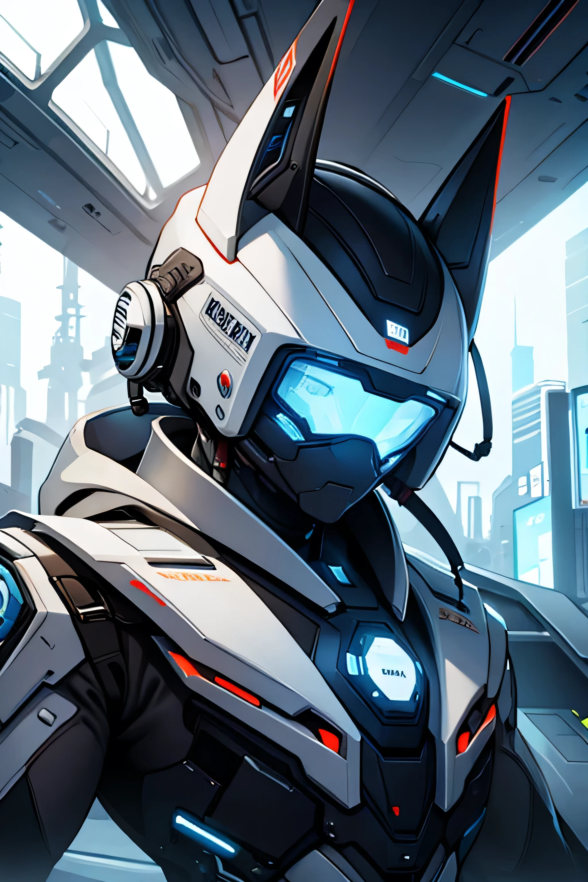 futuristic scientist
