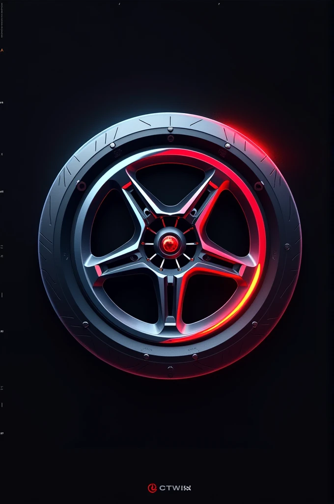 create a logo that has to do with the name 2 wheels performance 
